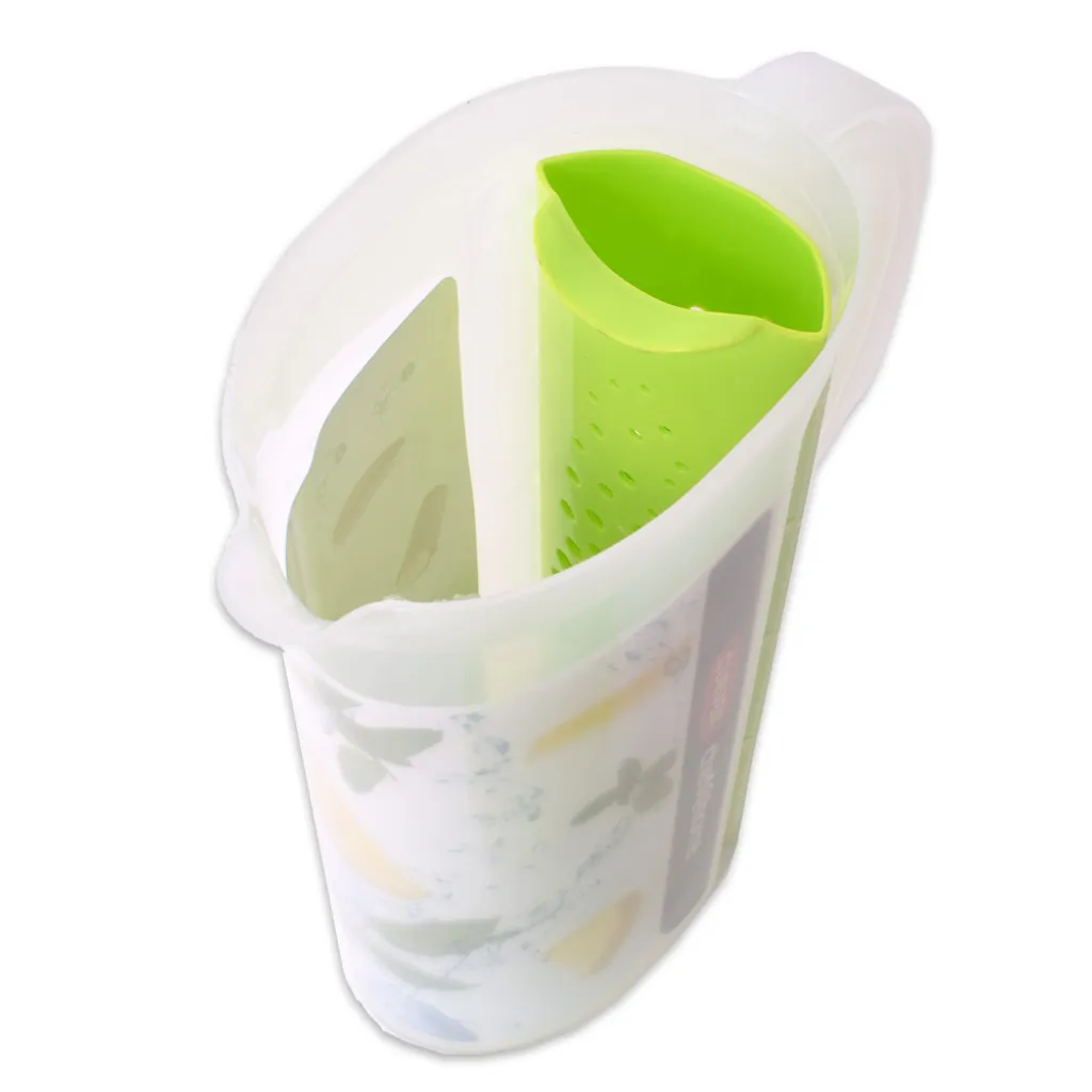 Curver Kunststoff Karaffe Kanne Saftkrug Wasserkaraffe Siebeinsatz 2 Liter Grün 2 Curver Kunststoff Karaffe Kanne Saftkrug Wasserkaraffe Siebeinsatz 2 Liter Grün – Bild 2