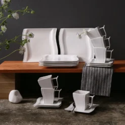 MALACASA, Serie Flora, 18 Tlg . Set Cremeweiß Porzellan Kaffeeservice Geschirrset Mit Je 6 Kuchenteller, 6 Tasse 220ml, 6 Untertasse Für 6 Personen 13 MALACASA, Serie Flora, 18 Tlg . Set Cremeweiß Porzellan Kaffeeservice Geschirrset Mit Je 6 Kuchenteller, 6 Tasse 220ml, 6 Untertasse Für 6 Personen -Qualitätsladen Für Geschirr 1ea5c0c0fcf0c985d6df55ddbba889c4