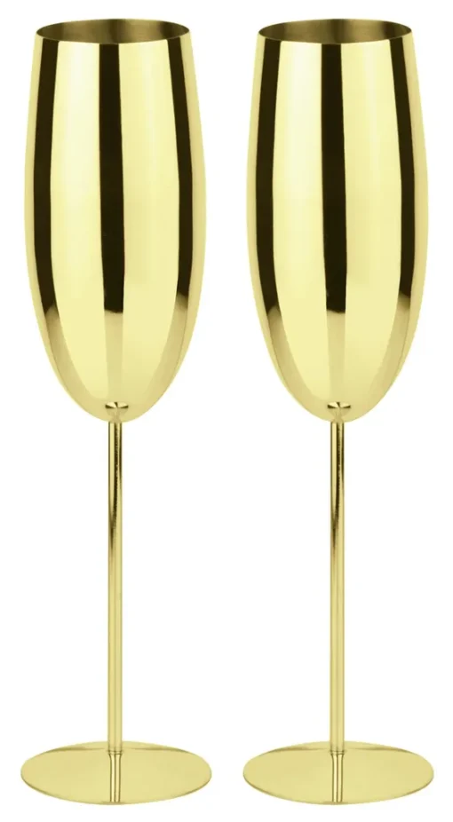 Sambonet Paderno Mixology Set 2 Champagnerflöten Gold
