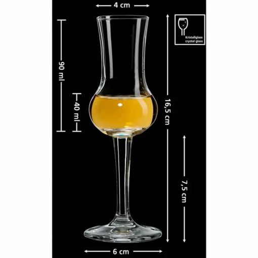 Ritzenhoff & Breker Grappaglas Mambo 4er Set, Schnapsgläser, Kristallglas, Klar, 90 Ml, 814248 – Bild 6