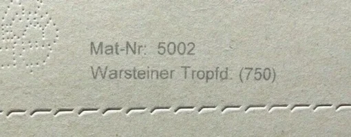 750 Warsteiner PILSKRAGEN, TROPFENFÄNGER FÜR PILSTULPE – Bild 3