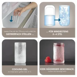 GOURMETmaxx Glas Selbstkühlend - 2er-Set Je 280 Ml -Qualitätsladen Für Geschirr 22453f55841d5419ec016bed47ddf389