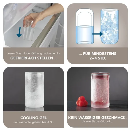 GOURMETmaxx Glas Selbstkühlend - 2er-Set Je 280 Ml – Bild 3