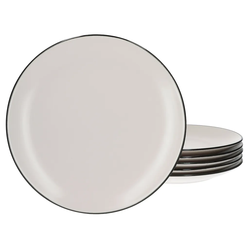 24tlg. Geschirrset Campo Creme 6 Pers. Kaffeebecher Suppenteller Kuchenteller Speiseteller 5 24tlg. Geschirrset Campo Creme 6 Pers. Kaffeebecher Suppenteller Kuchenteller Speiseteller – Bild 5