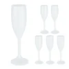 Relaxdays Sektgläser Kunststoff 6er Set