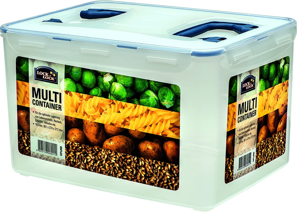 Lock&Lock - Lock & Lock Frischhaltebox 16 L Mit 2 Griffen 2 Lock&Lock - Lock & Lock Frischhaltebox 16 L Mit 2 Griffen – Bild 2
