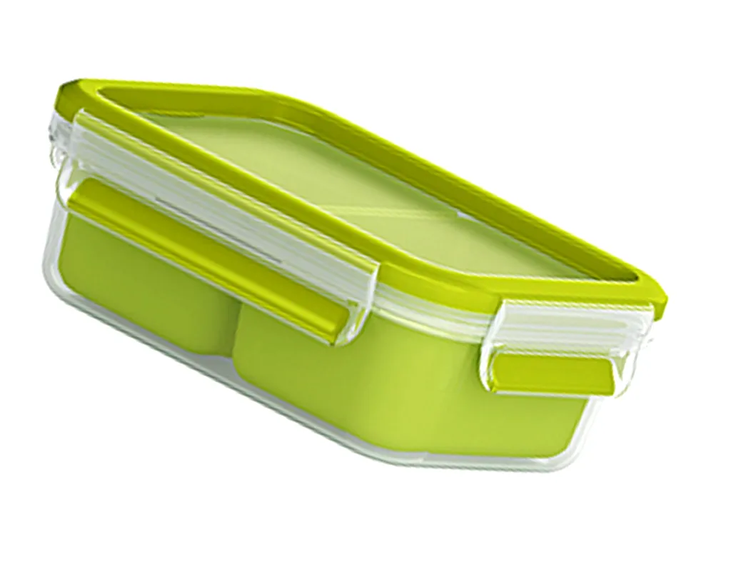 Emsa Snackbox CLIP & GO 0,55 Liter Transparent / Grün 8 Emsa Snackbox CLIP & GO 0,55 Liter Transparent / Grün – Bild 8