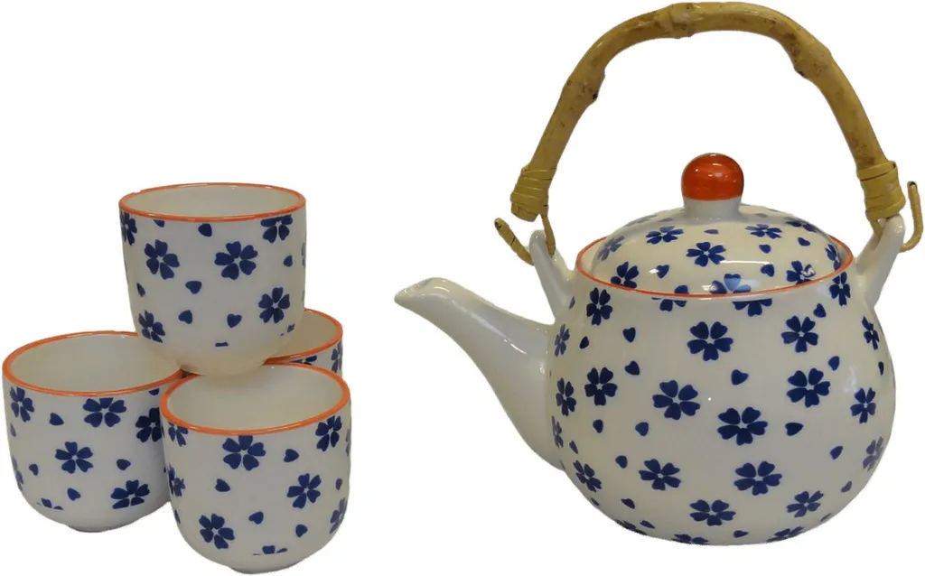 270 Asia Teeset Teeservice Teekanne Tassen 5 Tlg Weiss Blau Blumen Kinder Ruka 3 270 Asia Teeset Teeservice Teekanne Tassen 5 Tlg Weiss Blau Blumen Kinder Ruka – Bild 3