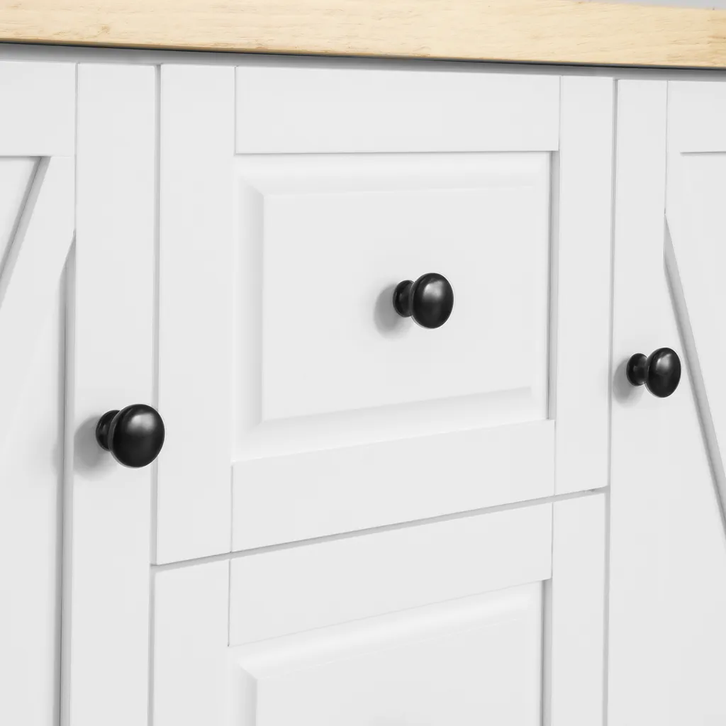 SoBuy FKW96-WN Kücheninsel Mit Arbeitsplatte Küchenwagen Mit 2 Türen Küchenschrank Mit 3 Schubladen Sideboard Weiß BHT Ca.: 116x93x46cm 8 SoBuy FKW96-WN Kücheninsel Mit Arbeitsplatte Küchenwagen Mit 2 Türen Küchenschrank Mit 3 Schubladen Sideboard Weiß BHT Ca.: 116x93x46cm – Bild 8