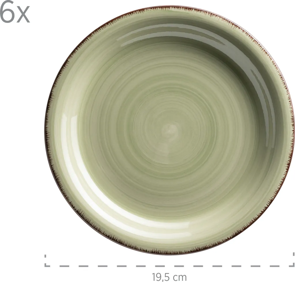 Mäser 931876 Tafelservice Lumaca Für 6 Personen, Steinzeug, Olivegrün (1 Set, 18-teilig) 3 Mäser 931876 Tafelservice Lumaca Für 6 Personen, Steinzeug, Olivegrün (1 Set, 18-teilig) – Bild 3
