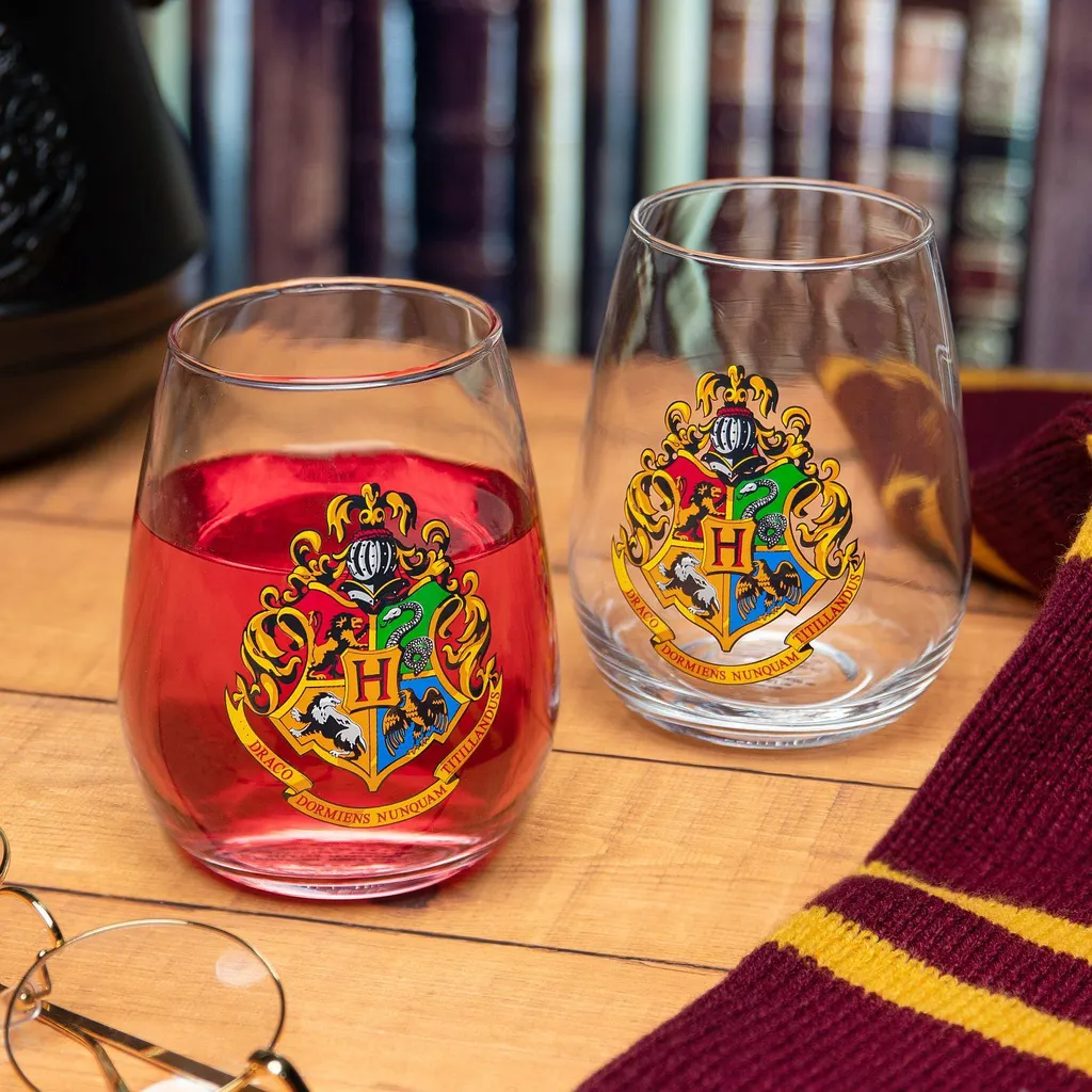 Paladone Harry Potter Gläser 2er Set Hogwarts Crest 3 Paladone Harry Potter Gläser 2er Set Hogwarts Crest – Bild 3