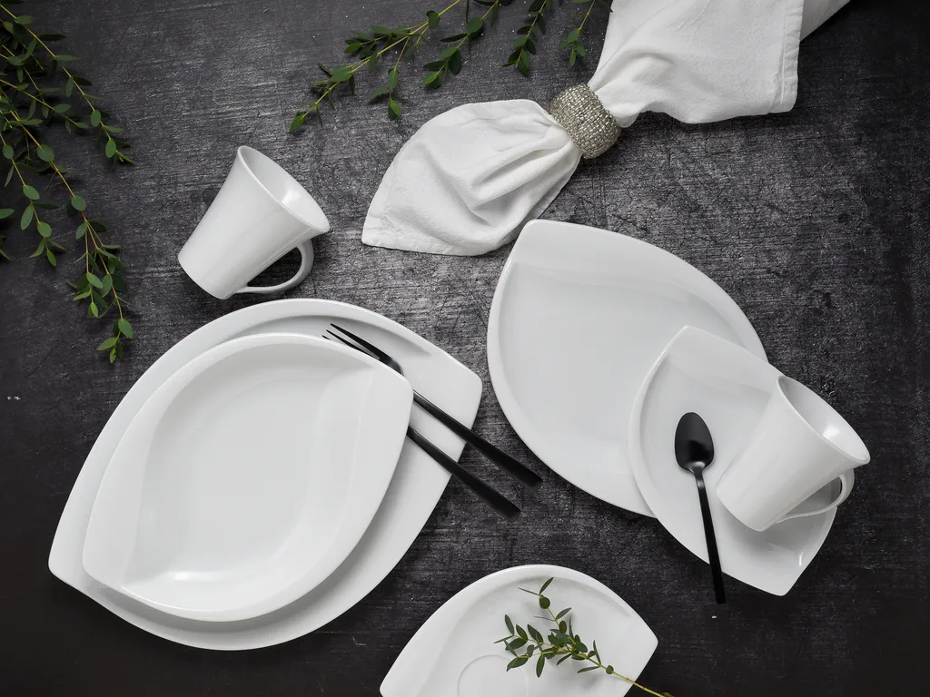 CreaTable 14742 Kombiservice Acacia Für 6 Personen + Uni, Porzellan, Oval, Weiß (1 Set, 30-teilig) 3 CreaTable 14742 Kombiservice Acacia Für 6 Personen + Uni, Porzellan, Oval, Weiß (1 Set, 30-teilig) – Bild 3