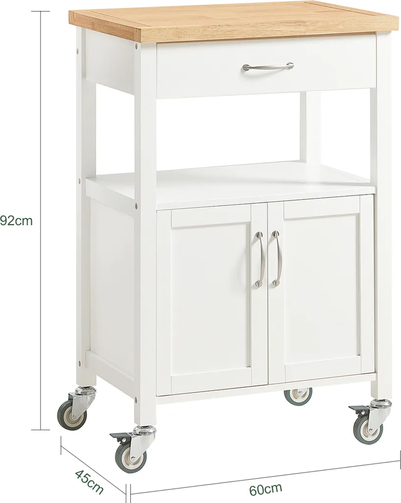 SoBuy Küchenwagen, Küchenschrank, Getränkewagen Fürs Büro FKW22-WN 5 SoBuy Küchenwagen, Küchenschrank, Getränkewagen Fürs Büro FKW22-WN – Bild 5