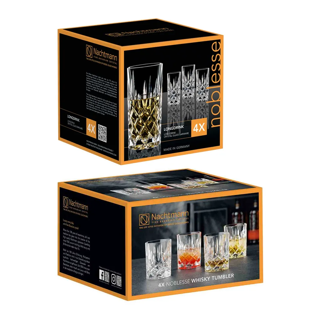 Nachtmann Nobelesse Gläser 4 Longdrinkgläser 4 Whiskygläser 8 Nachtmann Nobelesse Gläser 4 Longdrinkgläser 4 Whiskygläser – Bild 8