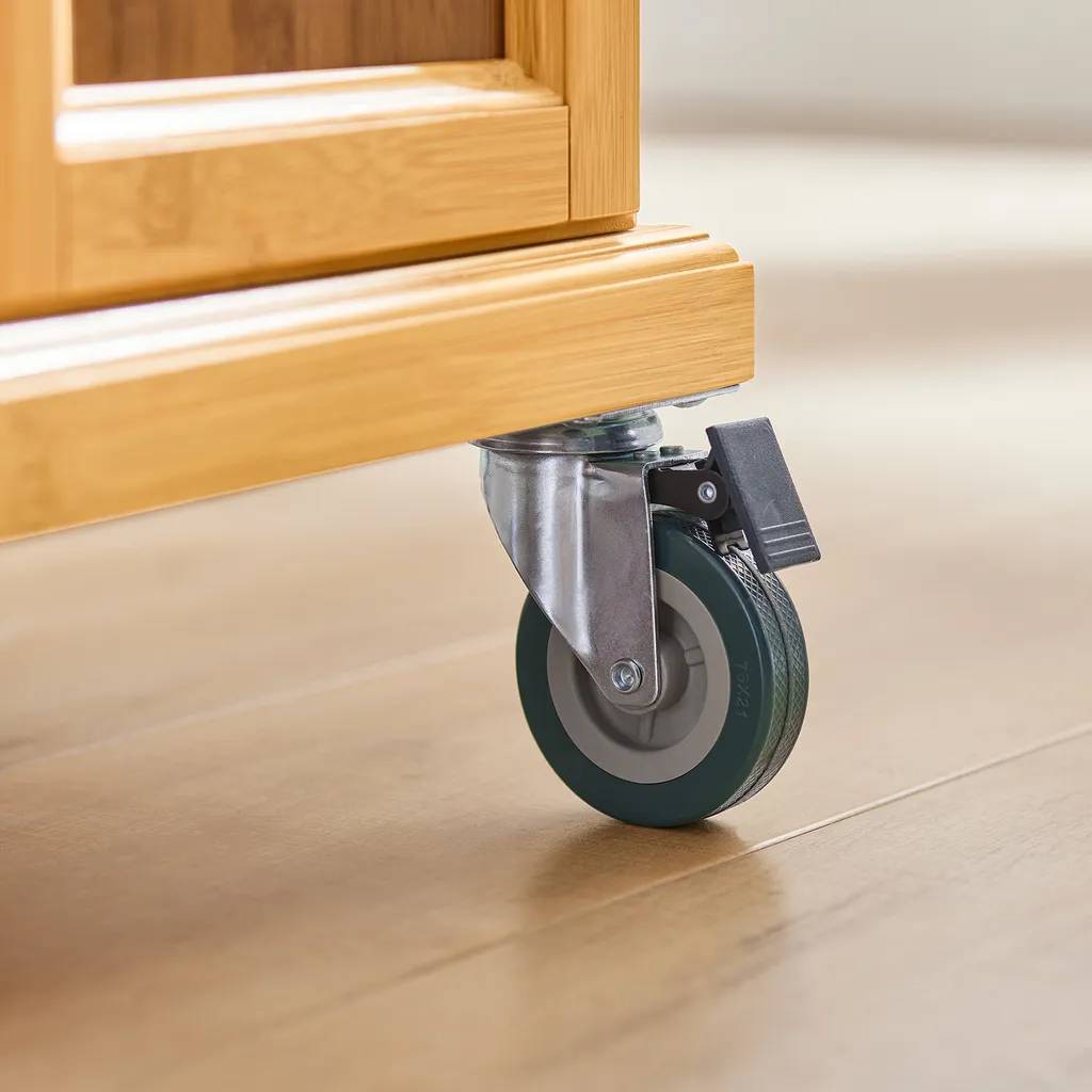 SoBuy FKW69-N Kücheninsel Küchenwagen Mit Erweiterbarer Edelstahlarbeitsplatte Küchenschrank Servierwagen Bambus BHT Ca.: 115x92x46-71cm 10 SoBuy FKW69-N Kücheninsel Küchenwagen Mit Erweiterbarer Edelstahlarbeitsplatte Küchenschrank Servierwagen Bambus BHT Ca.: 115x92x46-71cm – Bild 10