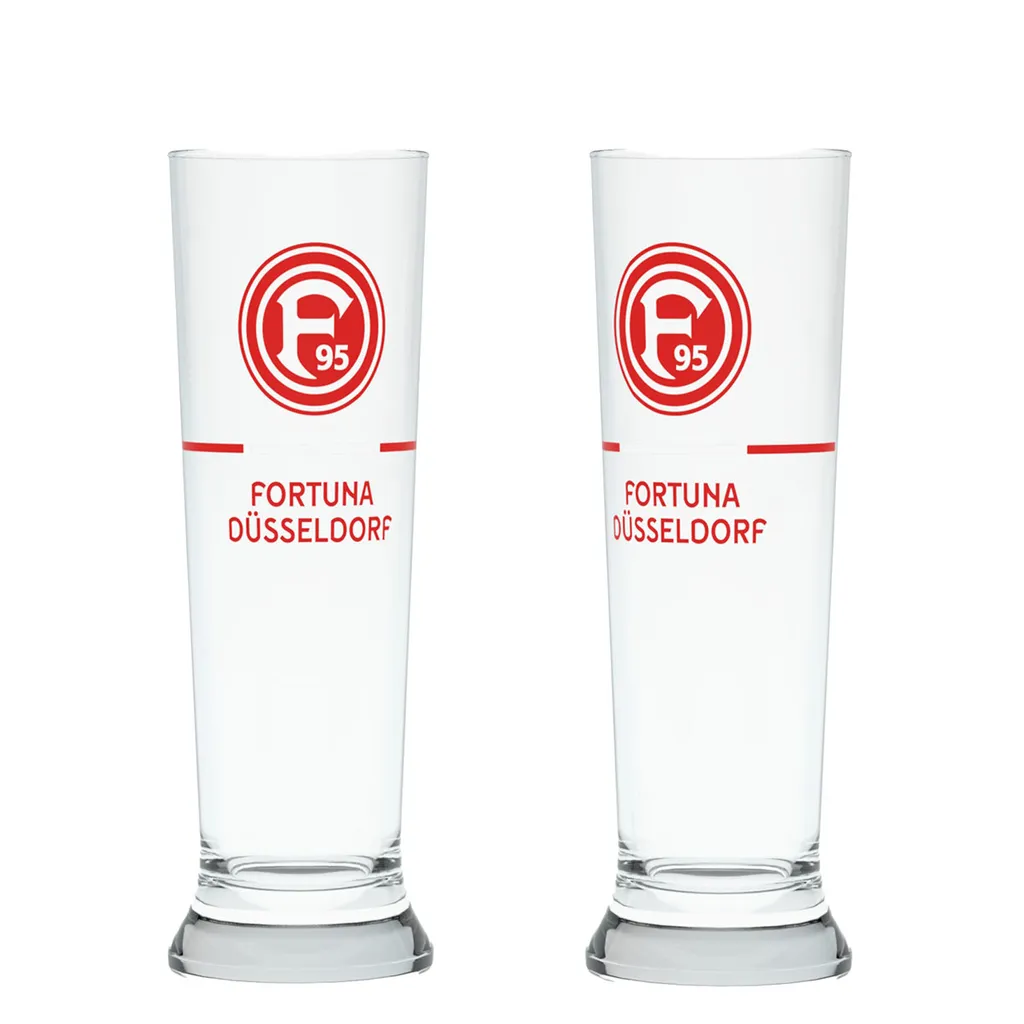 Fortuna Düsseldorf Weizenbierglas 2er-Set Fussball Klar 1 Fortuna Düsseldorf Weizenbierglas 2er-Set Fussball Klar