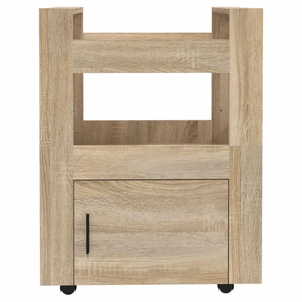 VidaXL Küchenwagen Sonoma-Eiche 60x45x80 Cm Holzwerkstoff 5 VidaXL Küchenwagen Sonoma-Eiche 60x45x80 Cm Holzwerkstoff – Bild 5