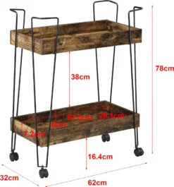 Servierwagen Vaxholm 78x62x32cm Barwagen Beistellwagen Rollwagen Bis 10 Kg Stahlgestell Dunkler Holzton 9 Servierwagen Vaxholm 78x62x32cm Barwagen Beistellwagen Rollwagen Bis 10 Kg Stahlgestell Dunkler Holzton -Qualitätsladen Für Geschirr 286fcff5d06b61182c6ab2724ff10146