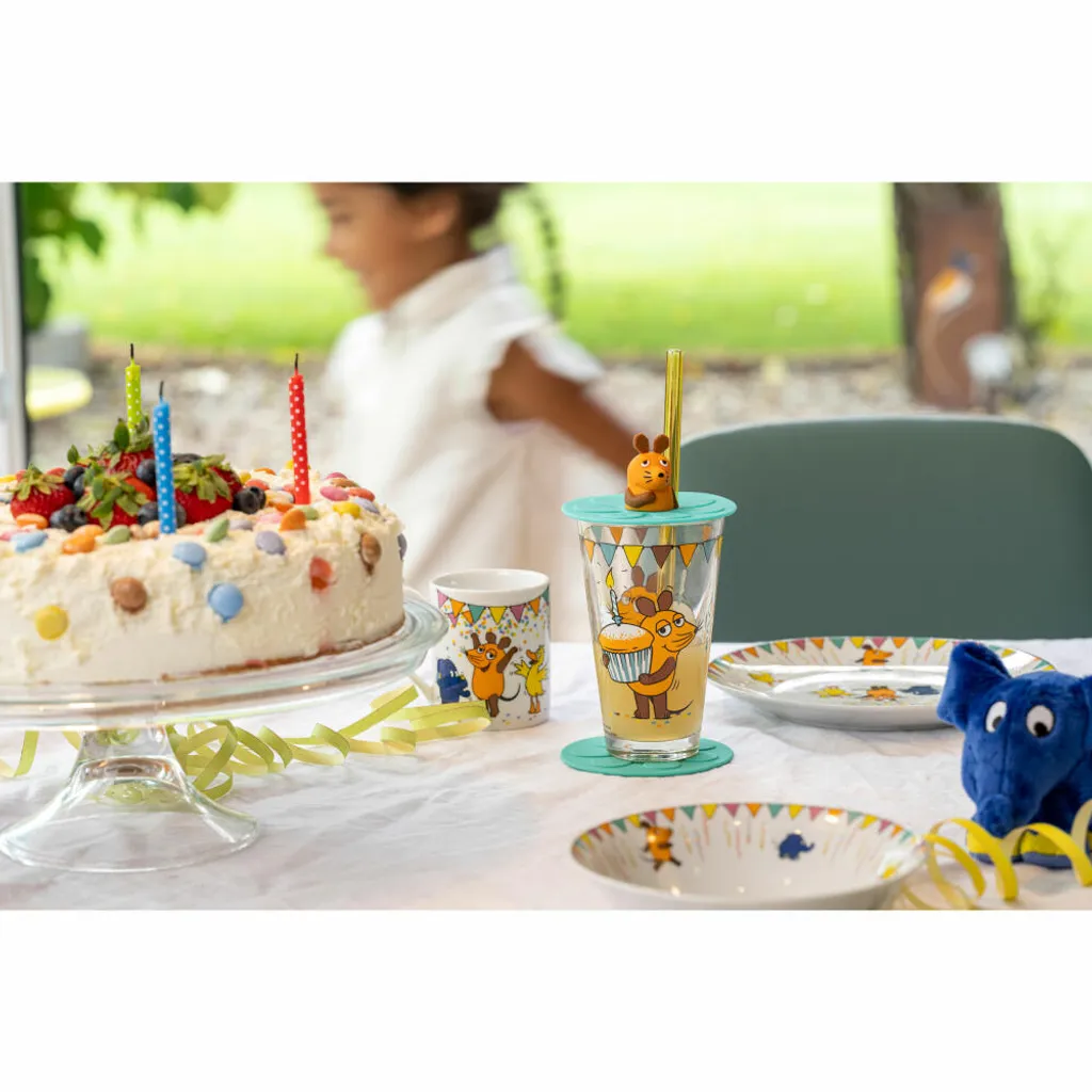 Leonardo Trinkset Bambini Maus Muffin, 3-tlg., Wasserglas, Untersetzer, Deckel, Trinkglas, Glas, 200 Ml, 021705 8 Leonardo Trinkset Bambini Maus Muffin, 3-tlg., Wasserglas, Untersetzer, Deckel, Trinkglas, Glas, 200 Ml, 021705 – Bild 8