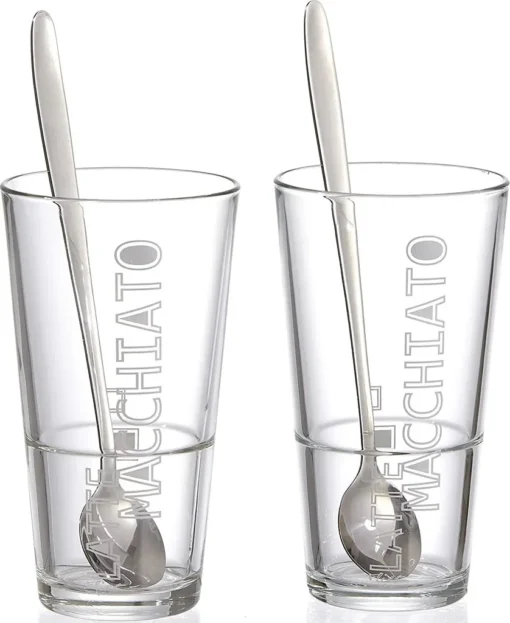 Flirt By R & B Latte-Macchiato-Glas "Lena" Spülmaschinenfest Mit Löffel 2 Stück