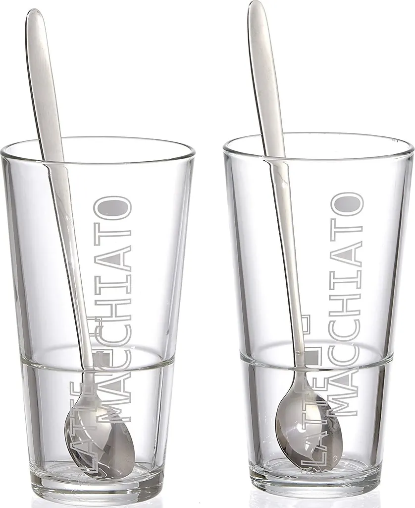 Flirt By R & B Latte-Macchiato-Glas "Lena" Spülmaschinenfest Mit Löffel 2 Stück 1 Flirt By R & B Latte-Macchiato-Glas "Lena" Spülmaschinenfest Mit Löffel 2 Stück