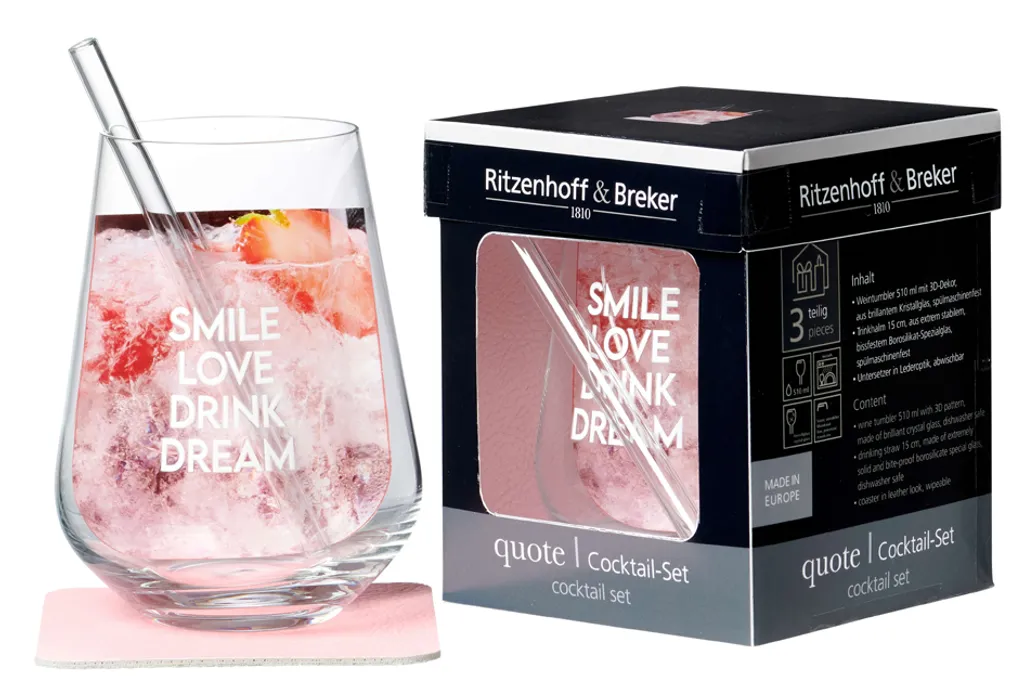 Ritzenhoff & Breker Cocktail-Set "SMILE" 3-teilig 1 Ritzenhoff & Breker Cocktail-Set "SMILE" 3-teilig