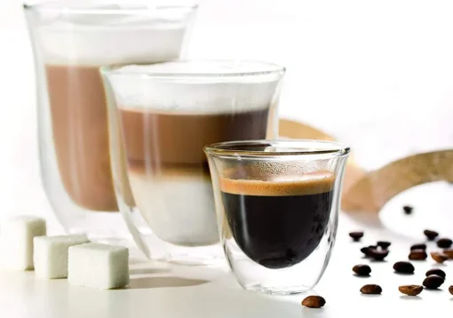 De'Longhi DeLonghi Cappuccino 2er Doppelwandiges Thermoglas – Bild 5