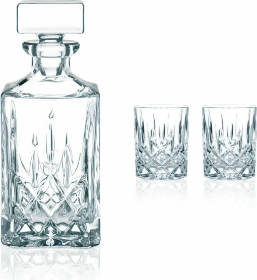 Nachtmann 0091899-0 Noblesse Whisky-Set, 1 X Karaffe/Dekanter + 2 X Whisky-Becher, Klar (1 Set) – Bild 4