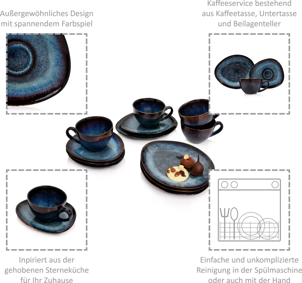 Sänger Kaffeeservice Set Tokio 12 Teilig 4 Sänger Kaffeeservice Set Tokio 12 Teilig – Bild 4