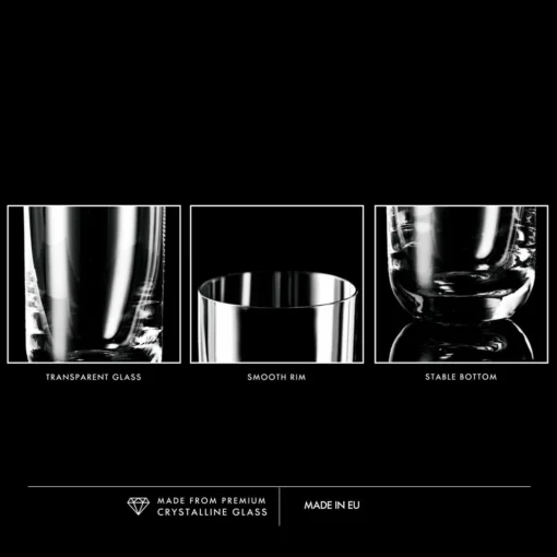 KROSNO Longdrinkgläser Wassergläser Trinkgläser | Set Von 6 | 360 ML | Glamour Kollektion | Perfekt Für Zuhause, Restaurants Und Partys | Spülmaschinenfest – Bild 9