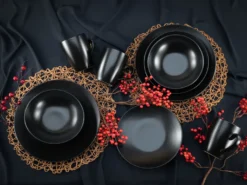 CreaTable 25833 Kombiservice Black Matt Für 4 Personen, Steinzeug, Schwarz (1 Set, 16-teilig) 6 CreaTable 25833 Kombiservice Black Matt Für 4 Personen, Steinzeug, Schwarz (1 Set, 16-teilig) -Qualitätsladen Für Geschirr 2d5458ec999e7c71832132ed3ec01b93