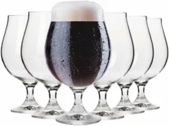 KROSNO Elite Dunkel Stout Biergläser, 6er-Set, 500 Ml