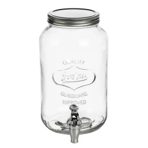 Getränkespender, Rund Aus Glas 3L