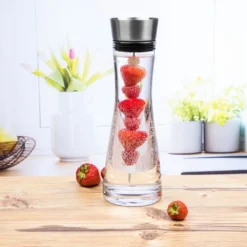 Wasserkaraffe Glas 1 L Mit Früchtespieß Edelstahl Ausguss 13 Wasserkaraffe Glas 1 L Mit Früchtespieß Edelstahl Ausguss -Qualitätsladen Für Geschirr 2faabea8579ea29cc8c557986228d49c