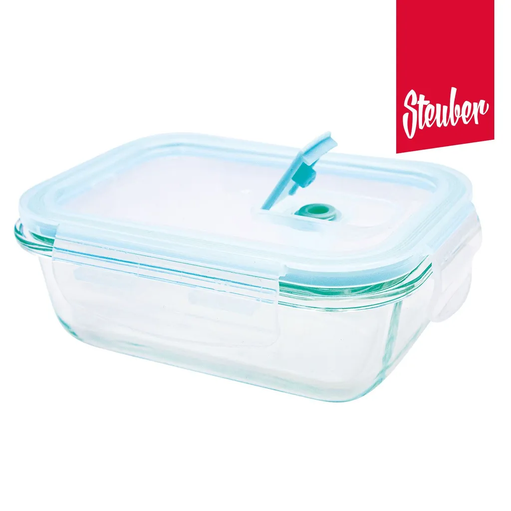 Steuber Cloc Frischhaltedose Aus Glas, 1860 Ml, Rechteckig, Glas Bis 400°C 3 Steuber Cloc Frischhaltedose Aus Glas, 1860 Ml, Rechteckig, Glas Bis 400°C – Bild 3
