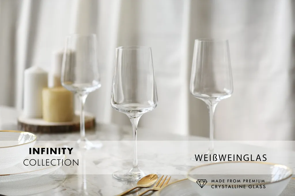 KROSNO Infinity Weißweingläser, 6er-Set, 400 Ml 11 KROSNO Infinity Weißweingläser, 6er-Set, 400 Ml – Bild 11