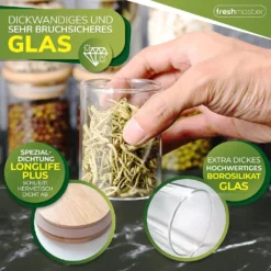 Freshmaster Gewürzgläser Set Aufbewahrung Gewürze I 12x 100ml Vorratsdosen Glas Mit LongLife+ Dichtung Und Bruchsicherem Borosilikat Glas I Glasbehälter Mit Deckel Gläser Gewürze Set Spice Jars 7 Freshmaster Gewürzgläser Set Aufbewahrung Gewürze I 12x 100ml Vorratsdosen Glas Mit LongLife+ Dichtung Und Bruchsicherem Borosilikat Glas I Glasbehälter Mit Deckel Gläser Gewürze Set Spice Jars -Qualitätsladen Für Geschirr 3167e15653aaf9f67ff39ef320ed1bd2