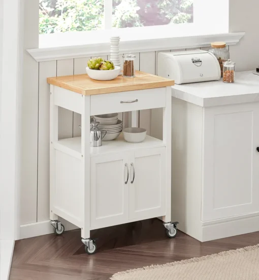 SoBuy Küchenwagen, Küchenschrank, Getränkewagen Fürs Büro FKW22-WN – Bild 6