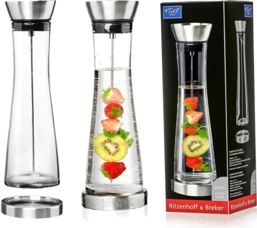 Flirt By R & B Glaskaraffe LENO Mit Fruchtspieß 1,3 Liter – Bild 4