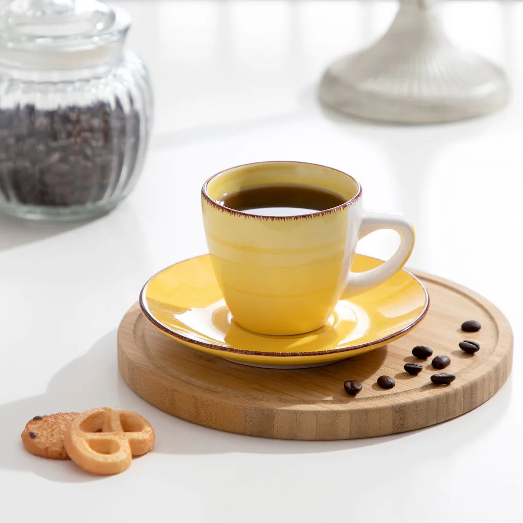 Kaffeeservice Steinzeug, Vancasso BONITA 12 Teiliges Kaffeeset, Cappuccino Tassenset Für 6 Personen, Tassen Und Untertassen 7 Kaffeeservice Steinzeug, Vancasso BONITA 12 Teiliges Kaffeeset, Cappuccino Tassenset Für 6 Personen, Tassen Und Untertassen – Bild 7
