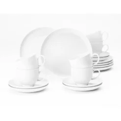 Seltmann Weiden Lido Weiß Kaffee-Set Rund 18-tlg.