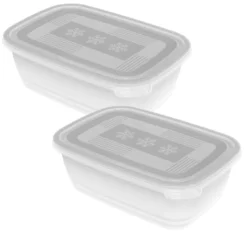 ROTHO Set Gefrierdosen 2 X 1.9 L FREEZE, Farbe:Transparent -Qualitätsladen Für Geschirr 35d22171933a57181443b5d6dd79b184