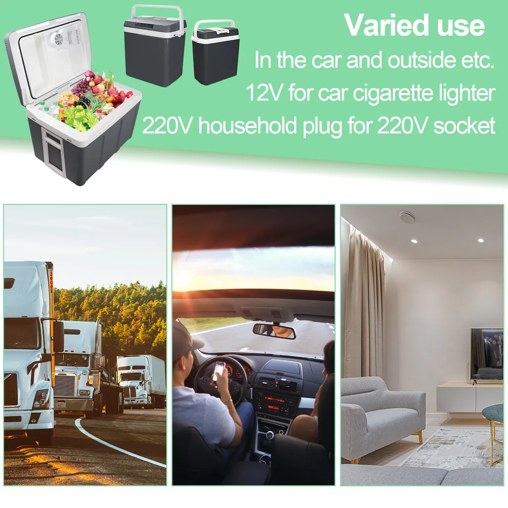 EINFEBEN Kuehlbox Tragbare 32 Liter, Thermo-Elektrische Kuehlbox, Wärmen Und Kühlen Mini-Kuehlschrank 12 Volt Und 230 Volt, ECO-Modus, Mit Tragegriff, Für Auto, Innenraum, Camping Kühlboxen 5 EINFEBEN Kuehlbox Tragbare 32 Liter, Thermo-Elektrische Kuehlbox, Wärmen Und Kühlen Mini-Kuehlschrank 12 Volt Und 230 Volt, ECO-Modus, Mit Tragegriff, Für Auto, Innenraum, Camping Kühlboxen – Bild 5