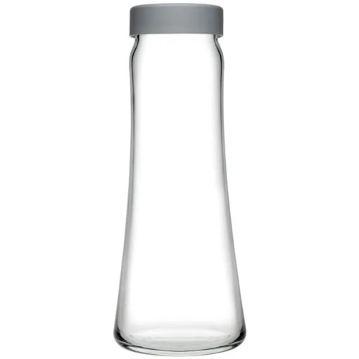 Pasabahce Karaffe Glaskaraffe Saftkaraffe Wasserkaraffe Glas Karaffe Deckel GRAU 1L KRUG