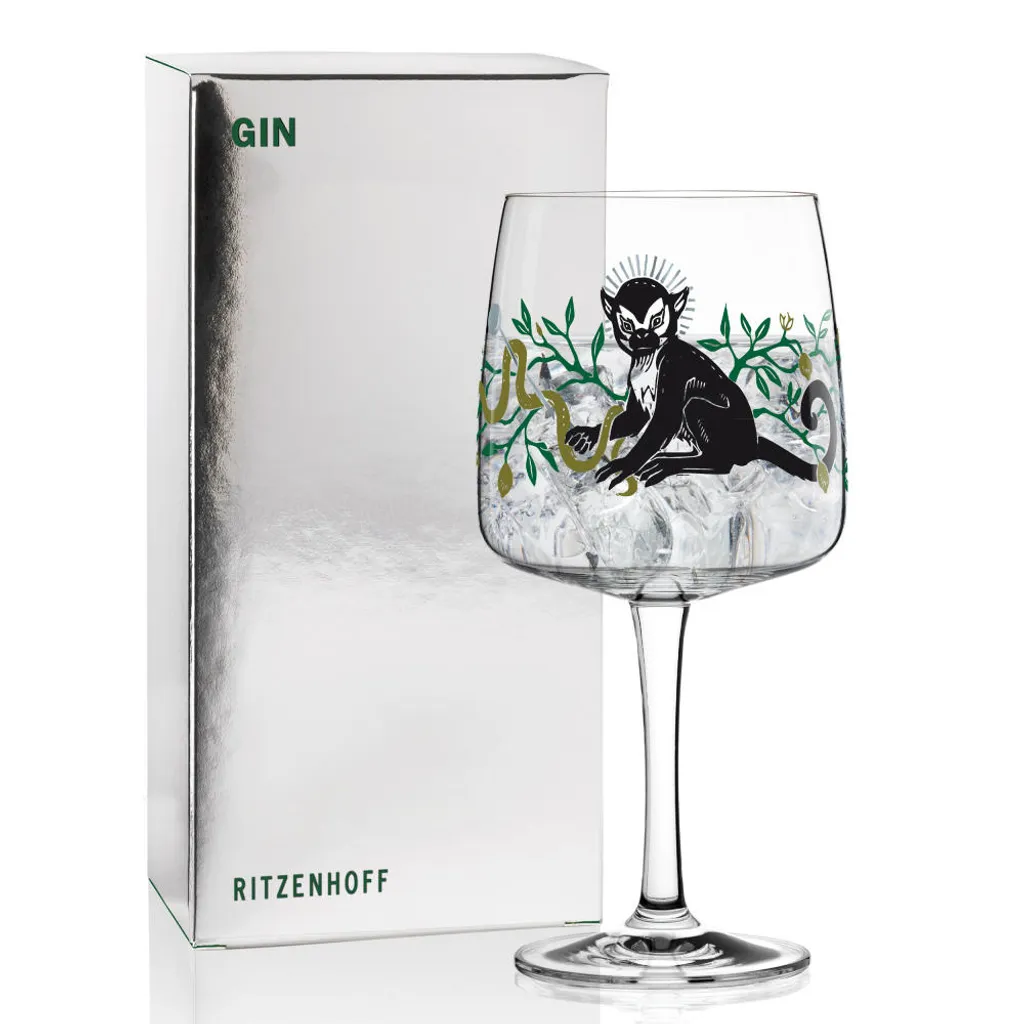 Ritzenhoff Gin Ginglas Mit Stiel Affe By Karin Rytter 2020 4 Ritzenhoff Gin Ginglas Mit Stiel Affe By Karin Rytter 2020 – Bild 4