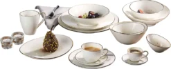 Kaffee- Und Tafelservice 30 Tlg. Cosmo Grau