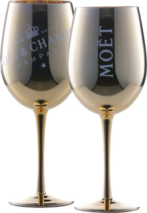 Moet & Chandon Champagne Champagner Glas Gläser Set - 2er Set Gold – Bild 2