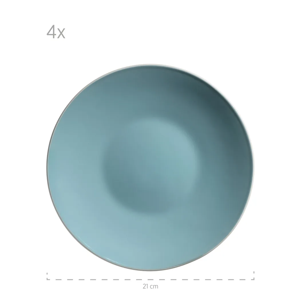 Mäser 931770 Kombiservice Elissa Für 6 Personen, Steinzeug, Türkis (1 Set, 24-teilig) 13 Mäser 931770 Kombiservice Elissa Für 6 Personen, Steinzeug, Türkis (1 Set, 24-teilig) – Bild 13