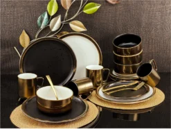 CreaTable 23592 Kombiservice Modern Industrial Für 4 Personen, Steinzeug, Schwarz/gold (1 Set, 16-teilig) 21 CreaTable 23592 Kombiservice Modern Industrial Für 4 Personen, Steinzeug, Schwarz/gold (1 Set, 16-teilig) -Qualitätsladen Für Geschirr 3a51bdd1393c8b834838f7fd88adf2d3