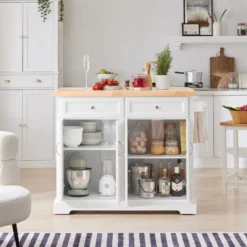 SoBuy FKW71-WN Kücheninsel Küchenwagen Mit Erweiterbarer Arbeitsplatte Küchenschrank Servierwagen Holz Weiß BHT Ca.: 115x92x46-71cm 16 SoBuy FKW71-WN Kücheninsel Küchenwagen Mit Erweiterbarer Arbeitsplatte Küchenschrank Servierwagen Holz Weiß BHT Ca.: 115x92x46-71cm -Qualitätsladen Für Geschirr 3a9e7fd5f8e84a105dc3e0f3473d3e09